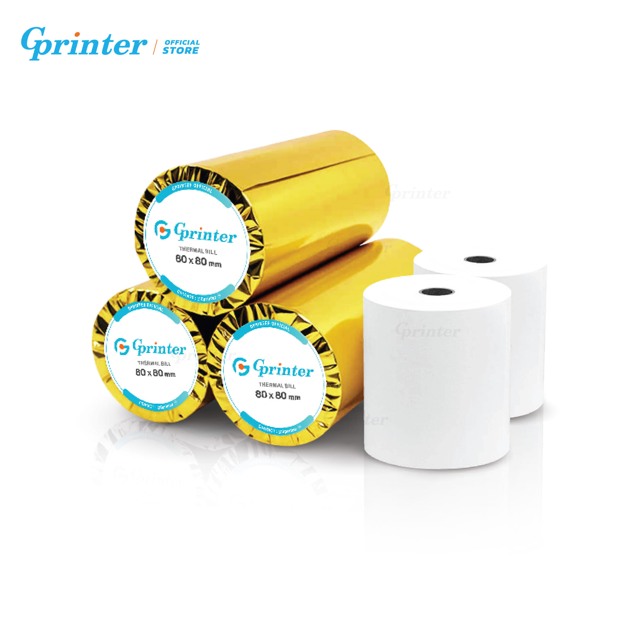 กระดาษความร้อน GPRINTER 80X80MM 50ม้วน_0